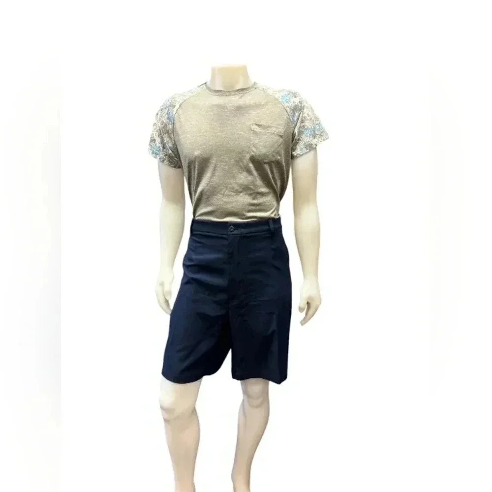 Roundtree &  Yorke NWT Performance Big Man Shorts Navy Blue Size 46B